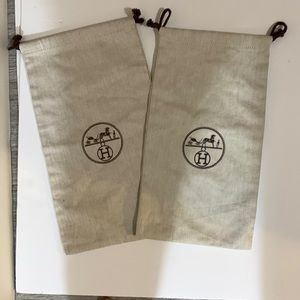 Hermes shoe dust bags